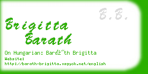 brigitta barath business card